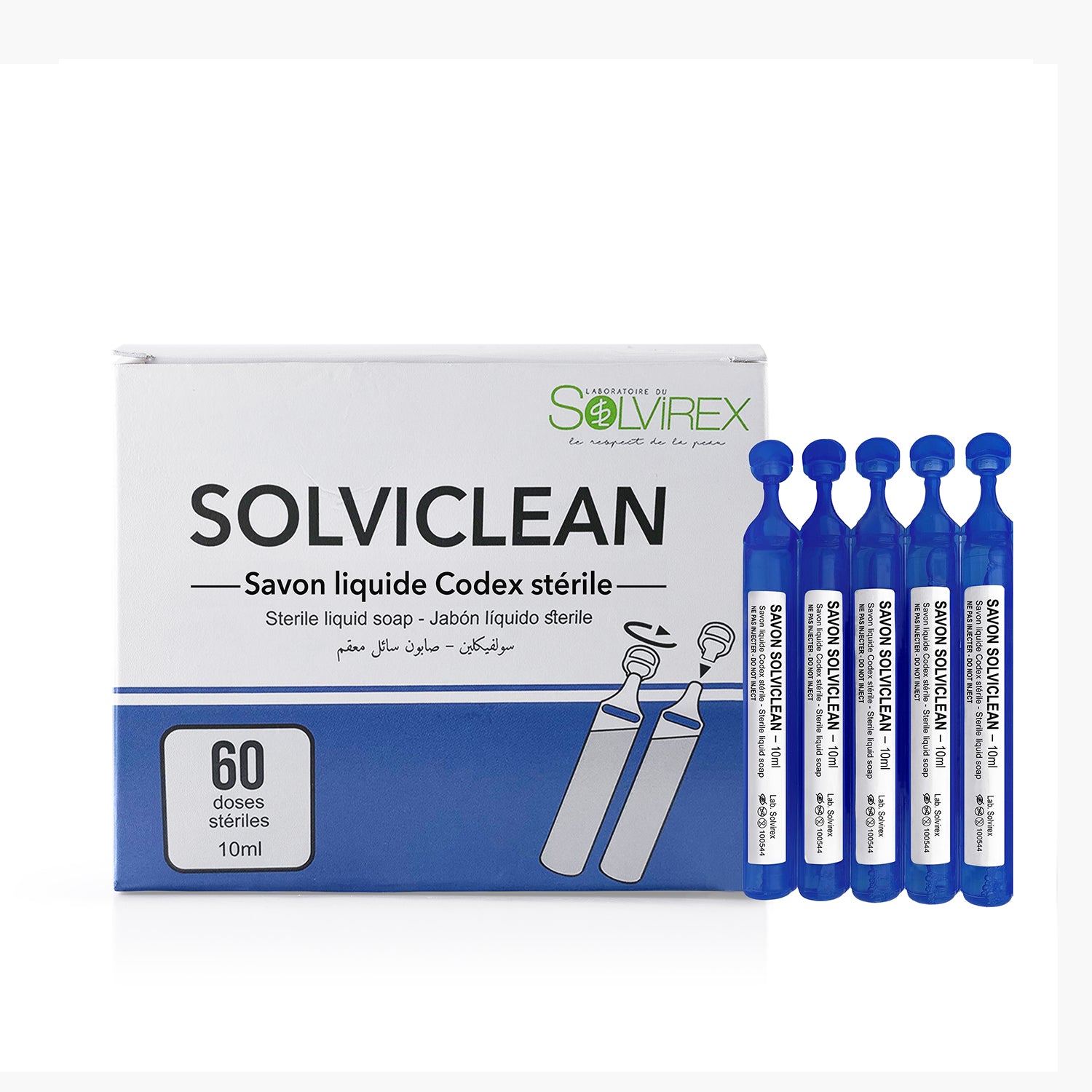 Solviclean - Unidoses stérile 10 ml (Savon Hypoallergénique)