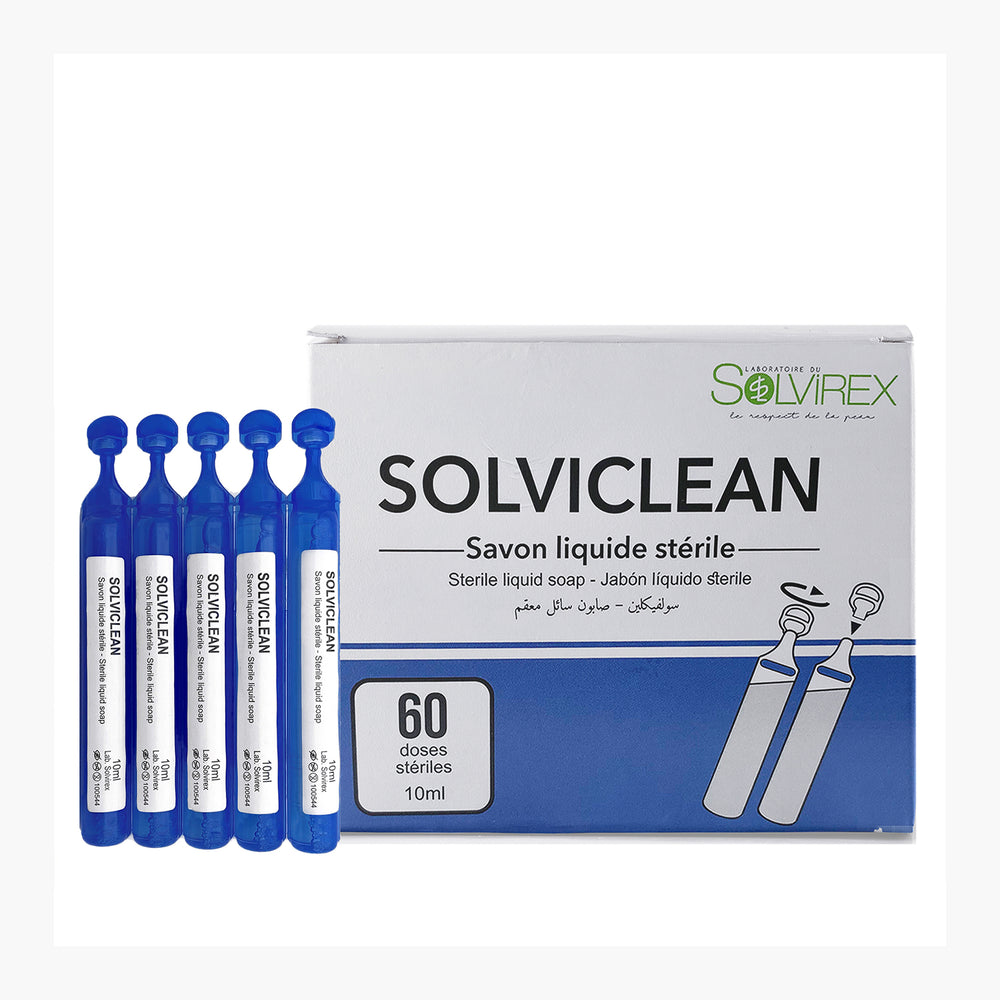 Solviclean - Unidoses stérile 10 ml (Savon Hypoallergénique)